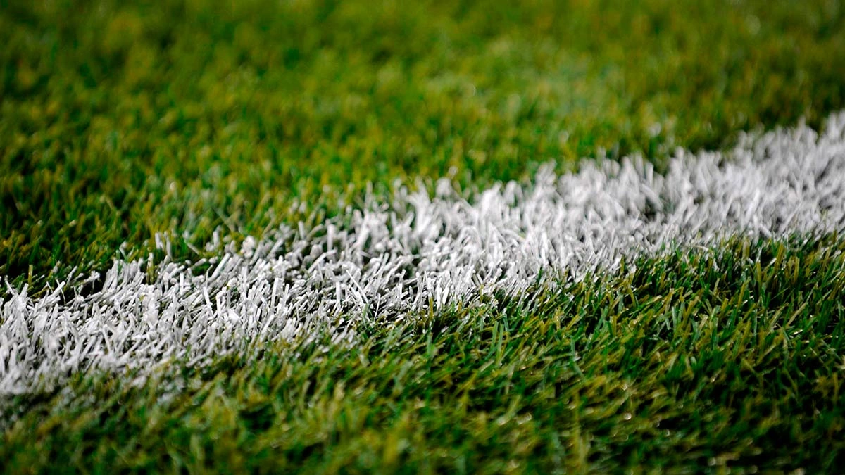 Fondo de césped de cancha de fútbol